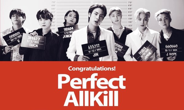 BTS chính thức chạm mốc Perfect All-kill cho 'Butter': Nhóm nhạc Kpop duy nhất phủ xanh BXH nhạc số liên tiếp 4 năm - TinNhac.com